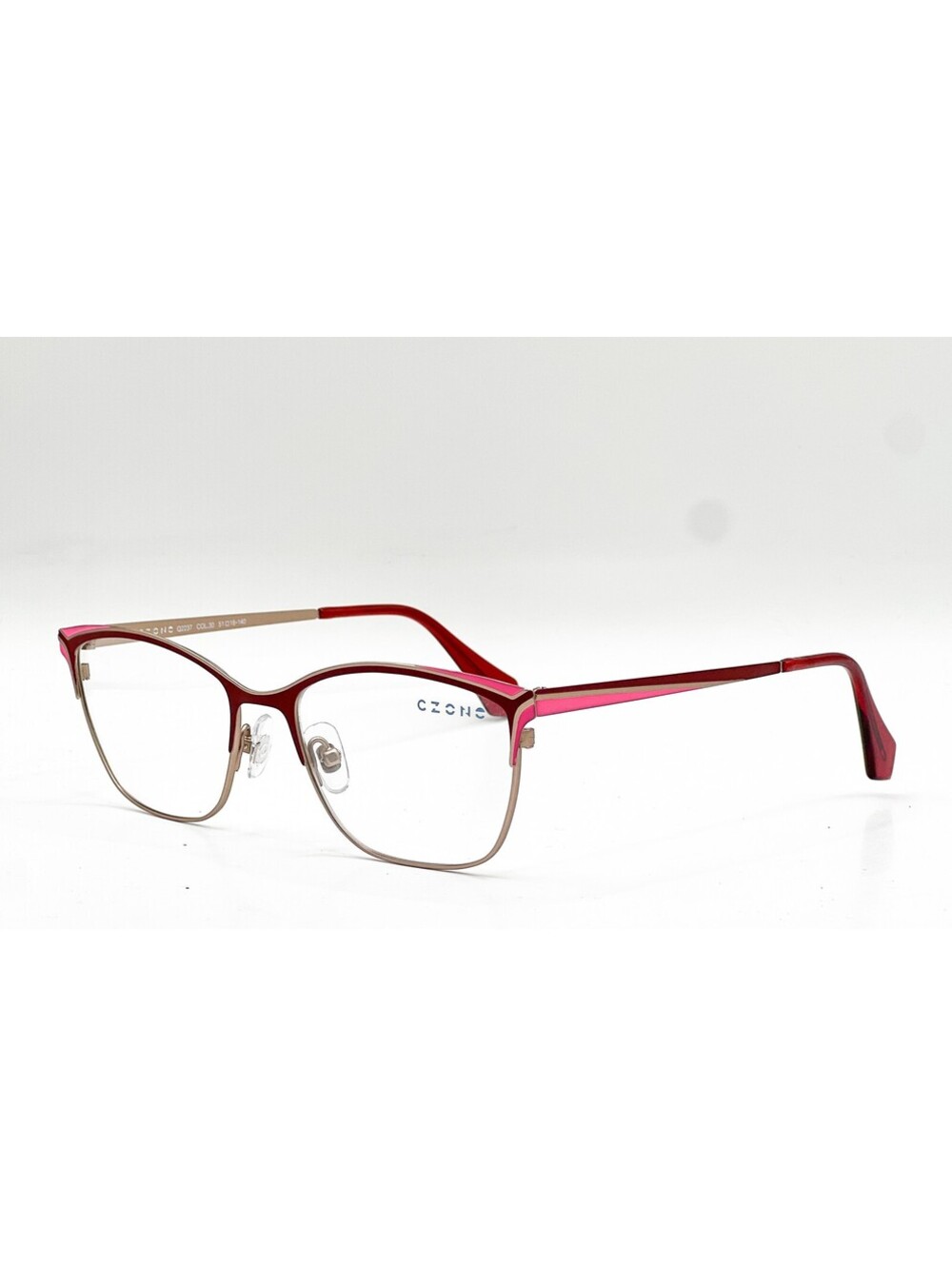 C-Zone Q2237 30 Red/Pink/Rose Gold Authentic Eyeglasses 51-18-140
